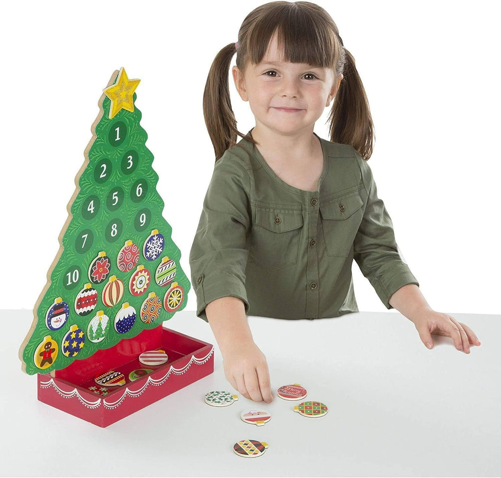 Melissa & Doug 13571 Countdown to Christmas Wooden Advent Calendar - TOYBOX Toy Shop