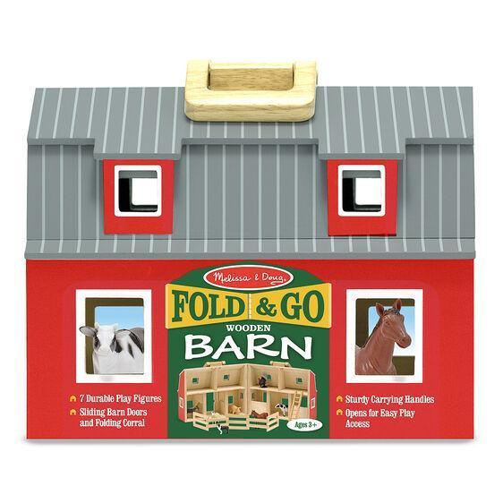 Melissa & Doug 13700 Wooden Fold & Go Barn - TOYBOX Toy Shop