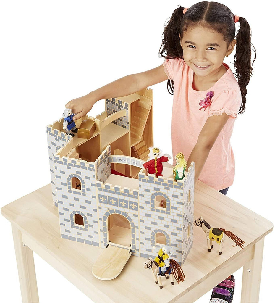 Melissa & Doug 13702 Fold & Go Wooden Princess Castle - TOYBOX Toy Shop