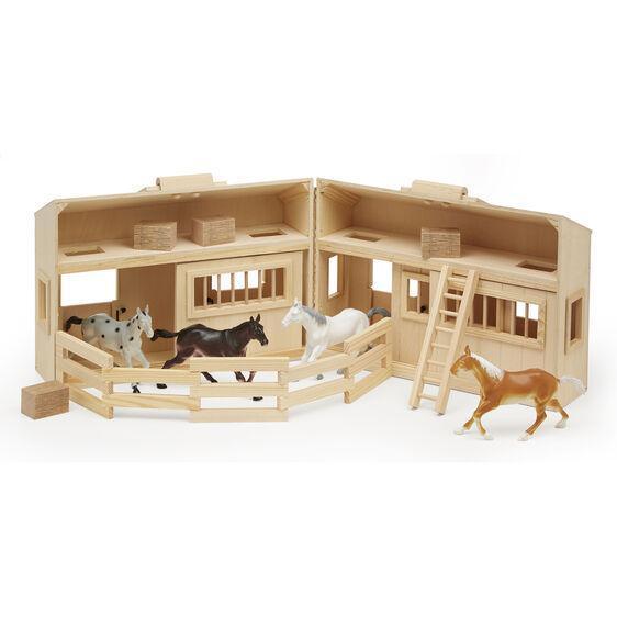 Melissa & Doug 13704 Wooden Fold & Go Stable - TOYBOX Toy Shop