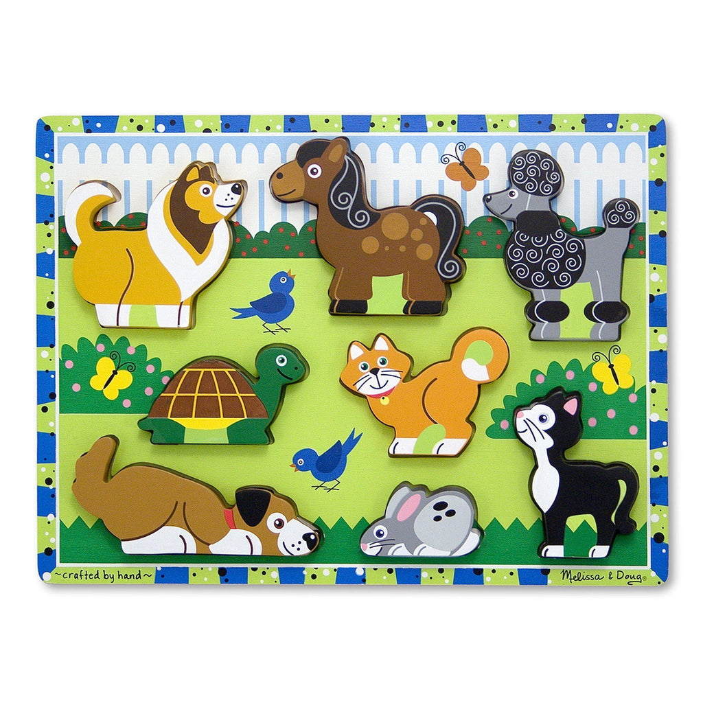 Melissa & Doug 13724 Pets Chunky Puzzle - 8 Pieces - TOYBOX Toy Shop