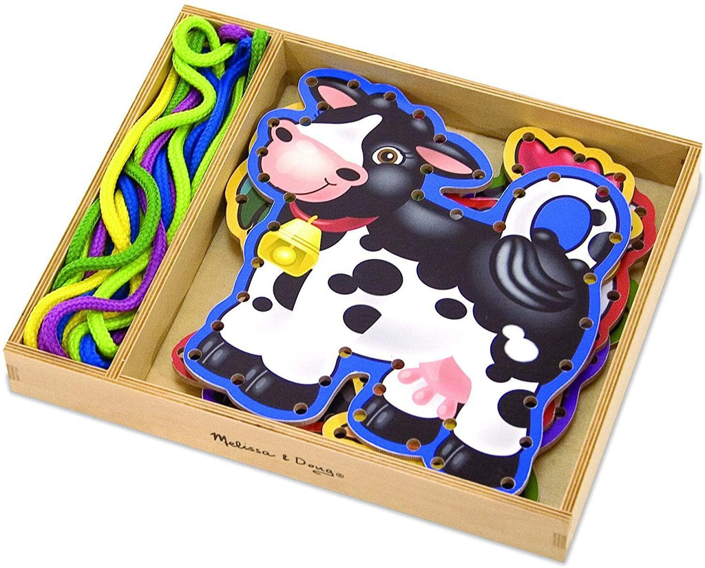 Melissa & Doug 13781 Animals Lace & Trace Farm Activity Set - TOYBOX Toy Shop