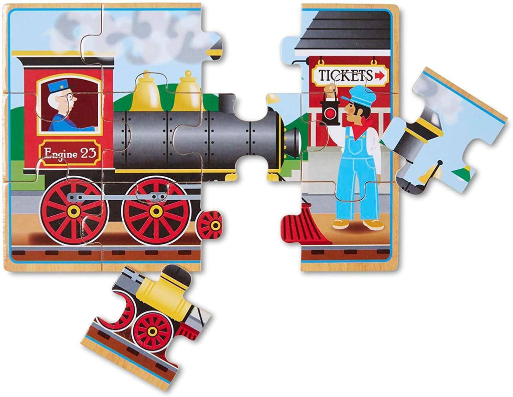 Melissa & Doug 13794 Vehicle Puzzles in a Box - TOYBOX Toy Shop
