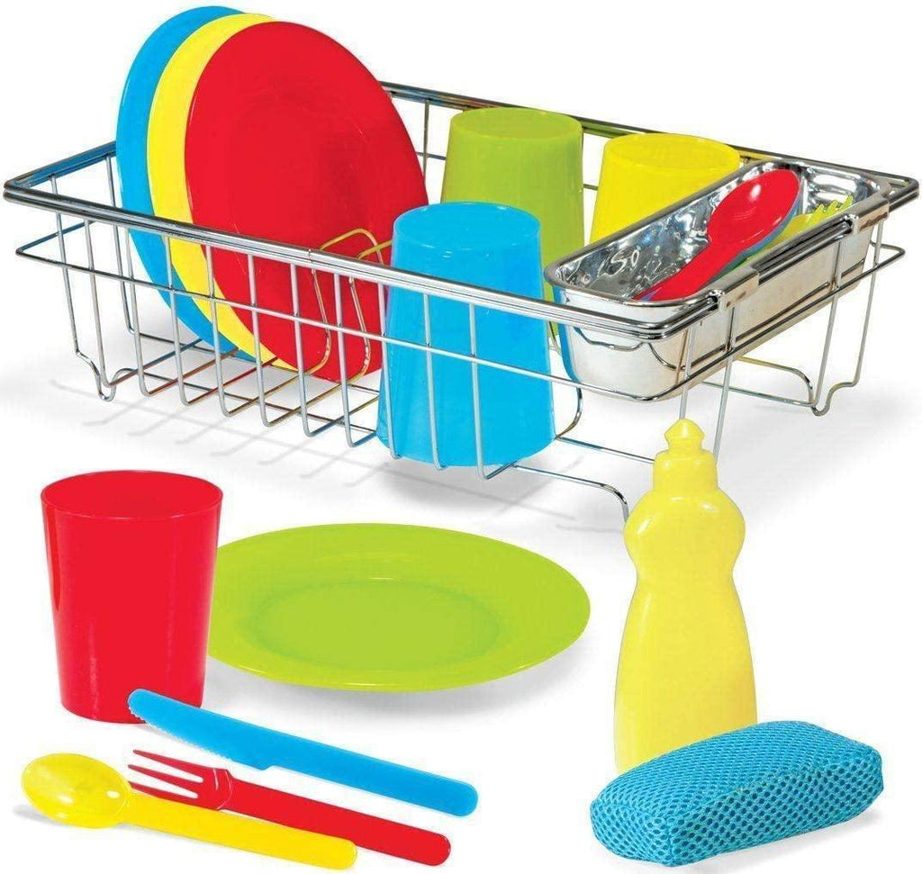 Melissa & Doug 14282 Wash & Dry Dish Set - TOYBOX Toy Shop