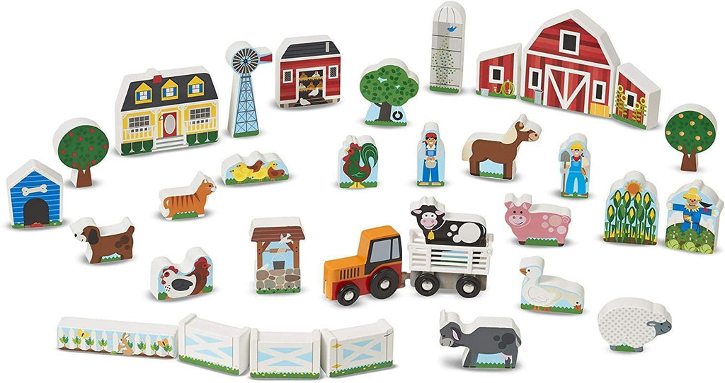 Melissa & Doug 14800 Wooden Farm & Tractor Play - TOYBOX Toy Shop