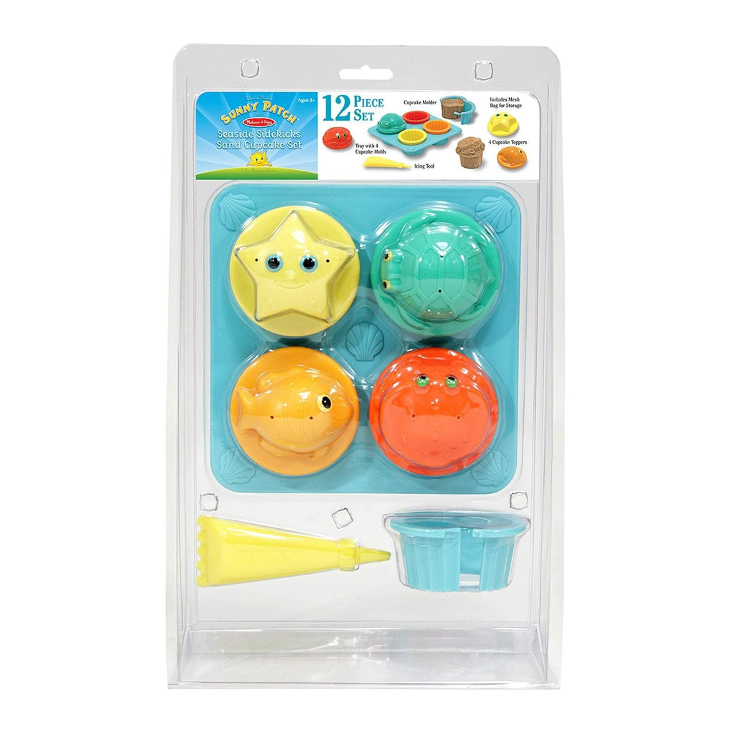 Melissa & Doug 16431 Seaside Sidekicks Sand Cupcake Set - TOYBOX Toy Shop