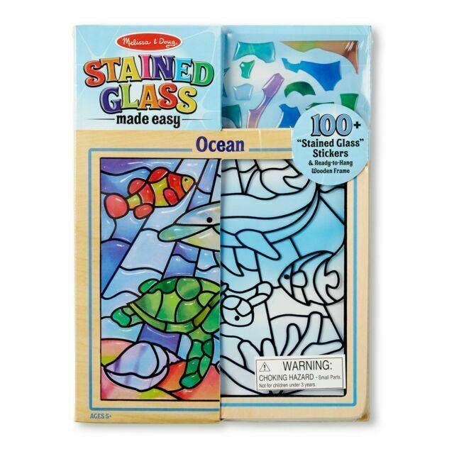 Melissa & Doug 18582 Stained Glass Made Easy Ocean Activity Set - TOYBOX Toy Shop