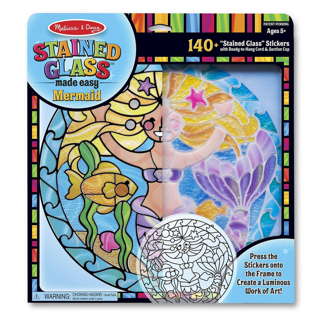 Melissa & Doug 19292 Stained Glass Made Easy - Mermaid - TOYBOX Toy Shop