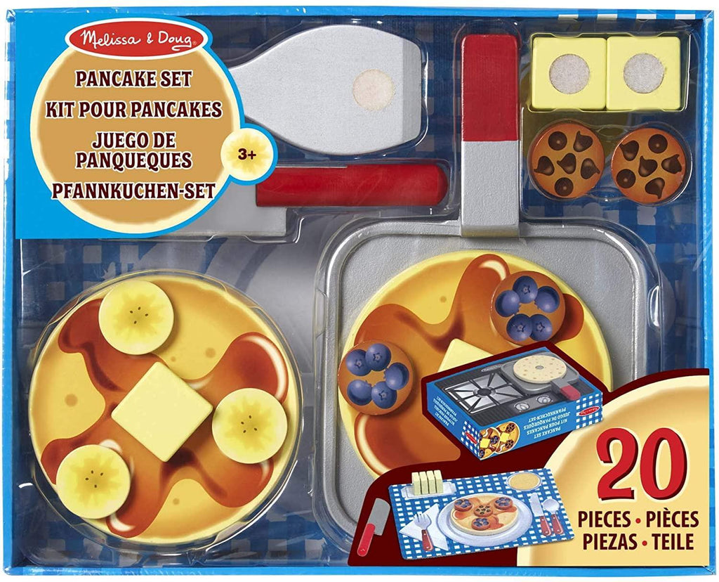 Melissa & Doug 19342 Flip & Serve Pancake Set - Wooden Play Food - TOYBOX Toy Shop
