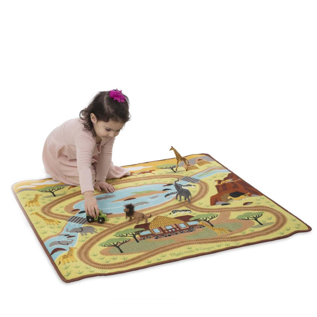 Melissa & Doug 19428 Round the Savanna Safari Rug - TOYBOX Toy Shop