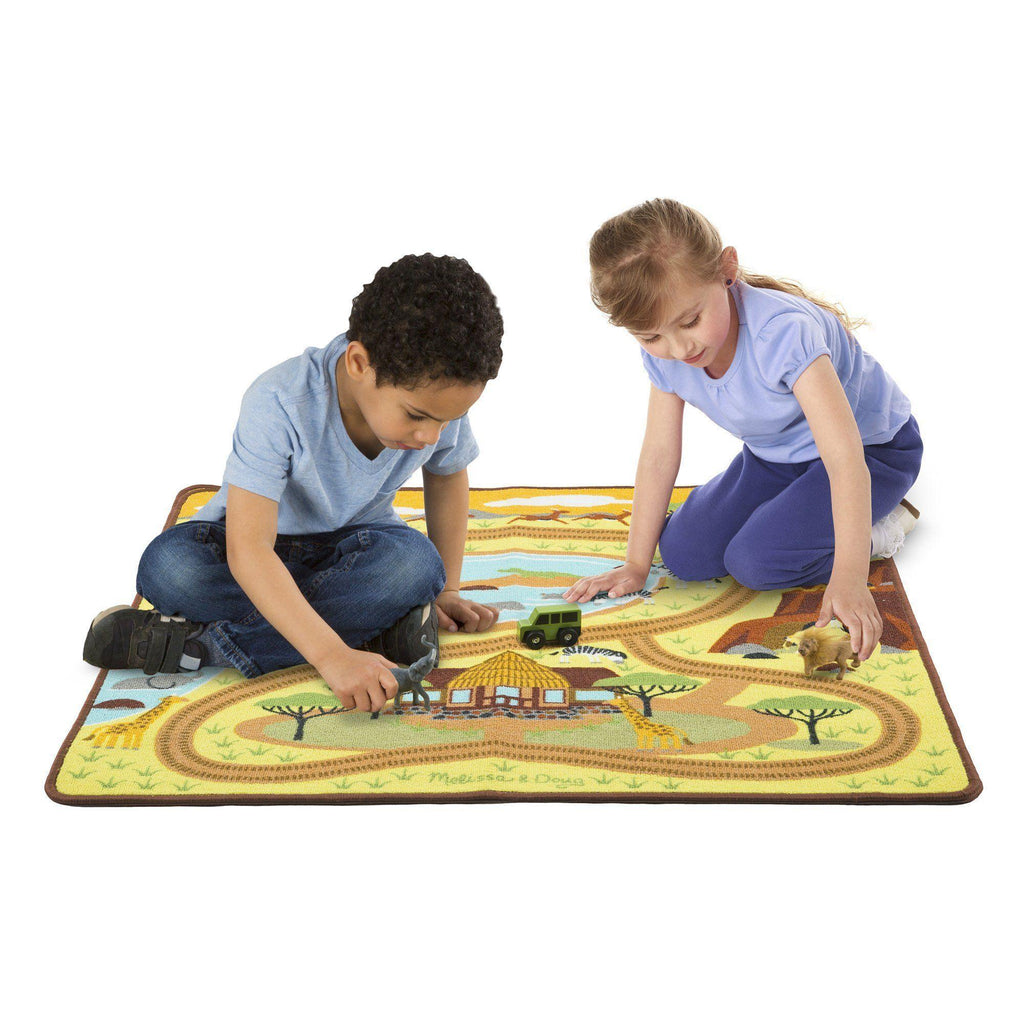 Melissa & Doug 19428 Round the Savanna Safari Rug - TOYBOX Toy Shop