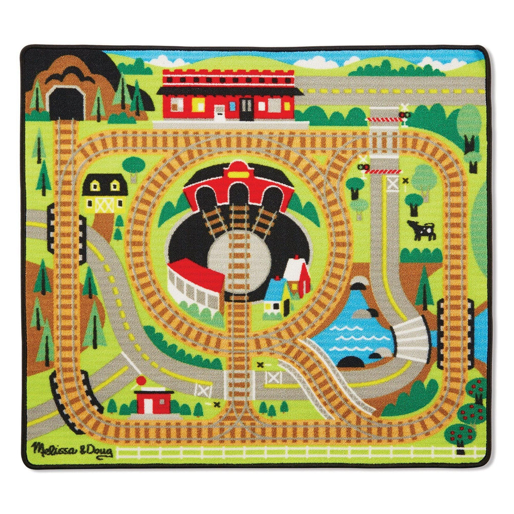 Melissa & Doug 19554 Around the Rails Train Rug - TOYBOX Toy Shop