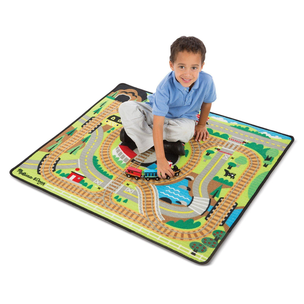 Melissa & Doug 19554 Around the Rails Train Rug - TOYBOX Toy Shop