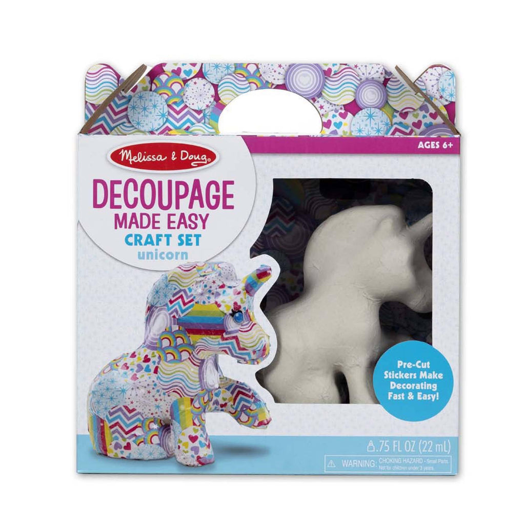 Melissa & Doug 40115 Decoupage Made Easy - Unicorn - TOYBOX Toy Shop