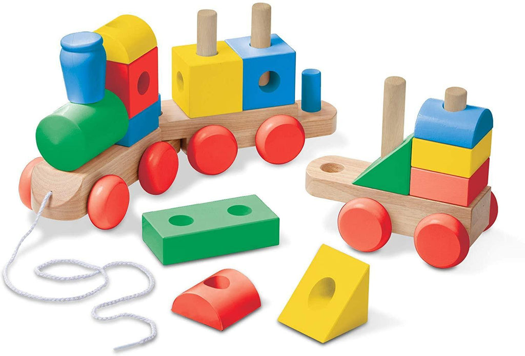 Melissa & Doug 40544  Wooden Classic Jumbo Stacking Train - TOYBOX Toy Shop