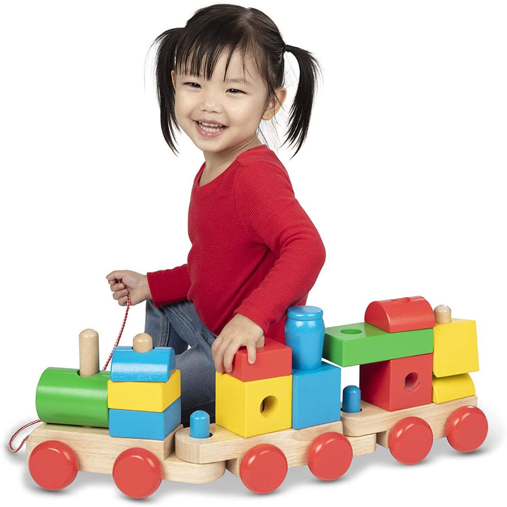 Melissa & Doug 40544  Wooden Classic Jumbo Stacking Train - TOYBOX Toy Shop