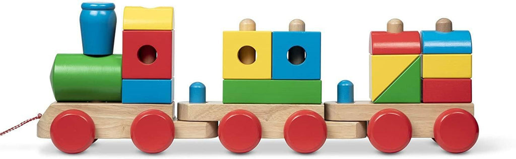 Melissa & Doug 40544  Wooden Classic Jumbo Stacking Train - TOYBOX Toy Shop