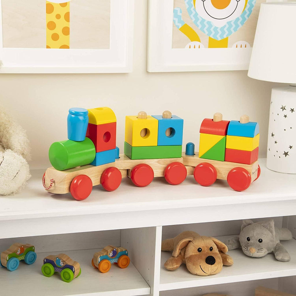 Melissa & Doug 40544  Wooden Classic Jumbo Stacking Train - TOYBOX Toy Shop