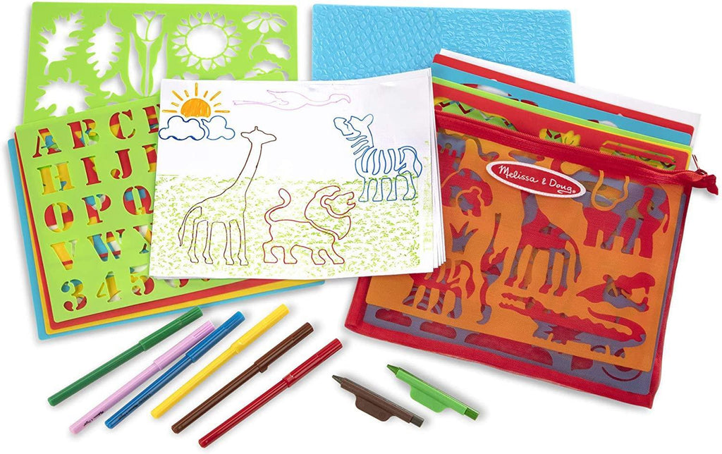 Melissa & Doug 40624 Created by Me! Stencil Art Activity Kit - TOYBOX Toy Shop