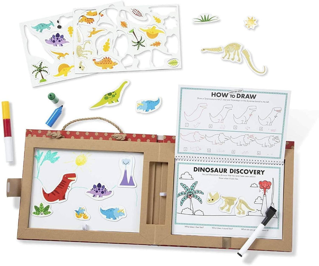 Melissa & Doug 41321 Reusable Drawing & Magnet Kit – Dinosaurs - TOYBOX Toy Shop