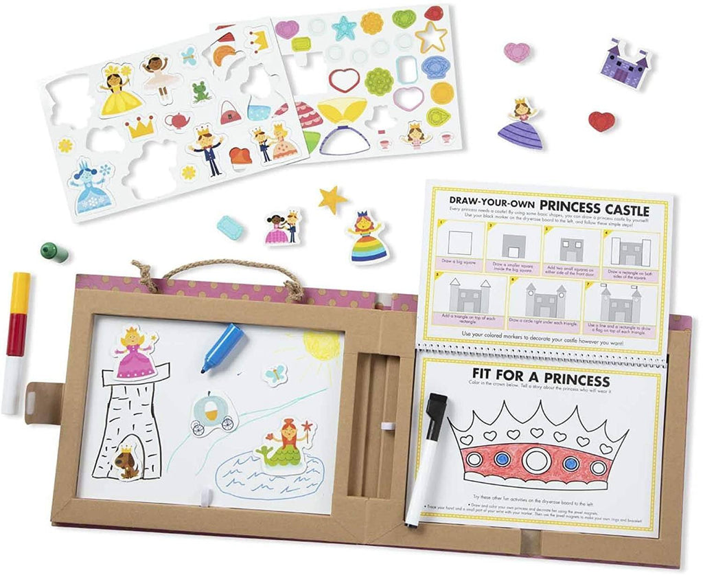 Melissa & Doug 41322 Reusable Drawing And Magnet Kit - Princess - TOYBOX Toy Shop