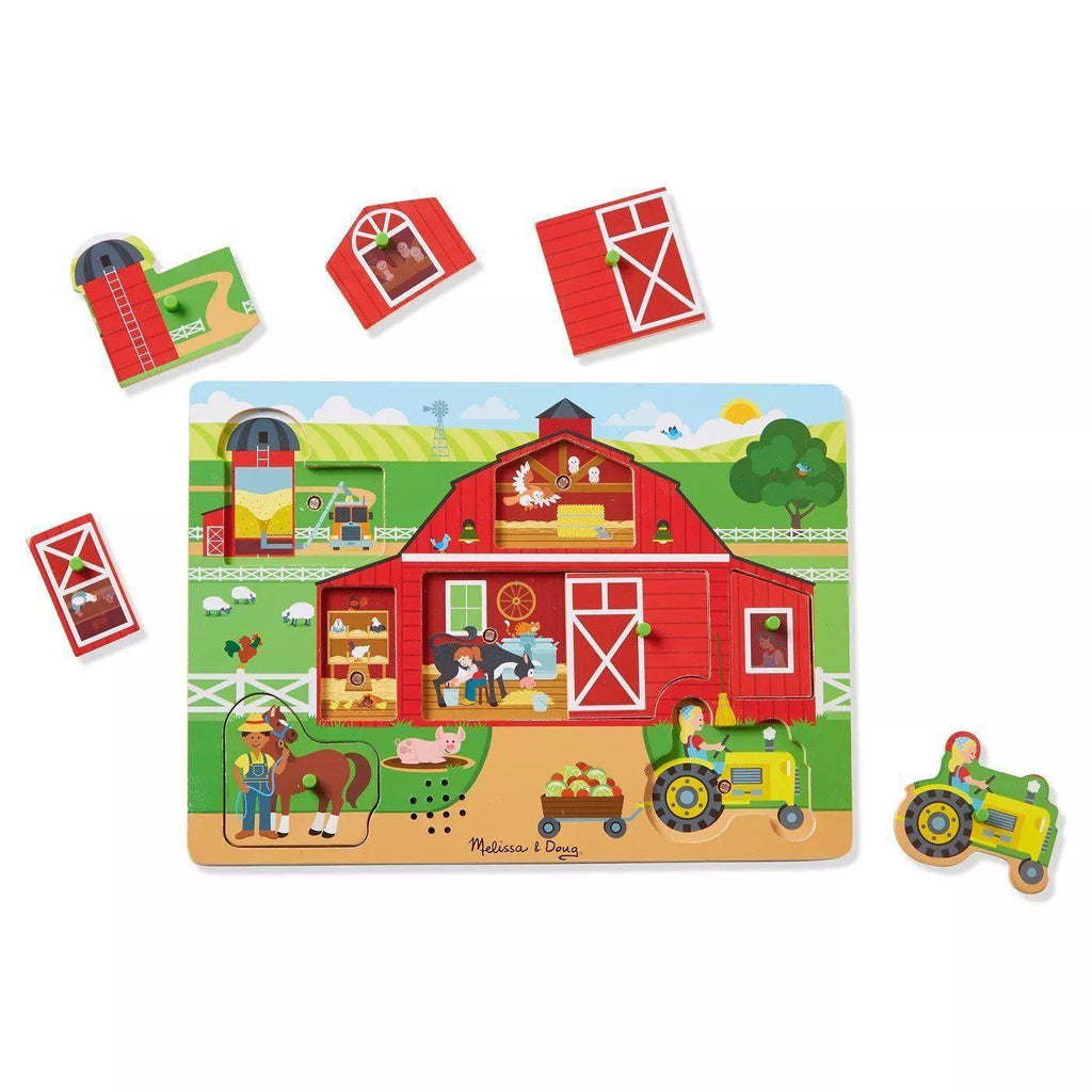 Melissa & Doug 42800 Around the Farm Sound Puzzle 8pc - TOYBOX Toy Shop