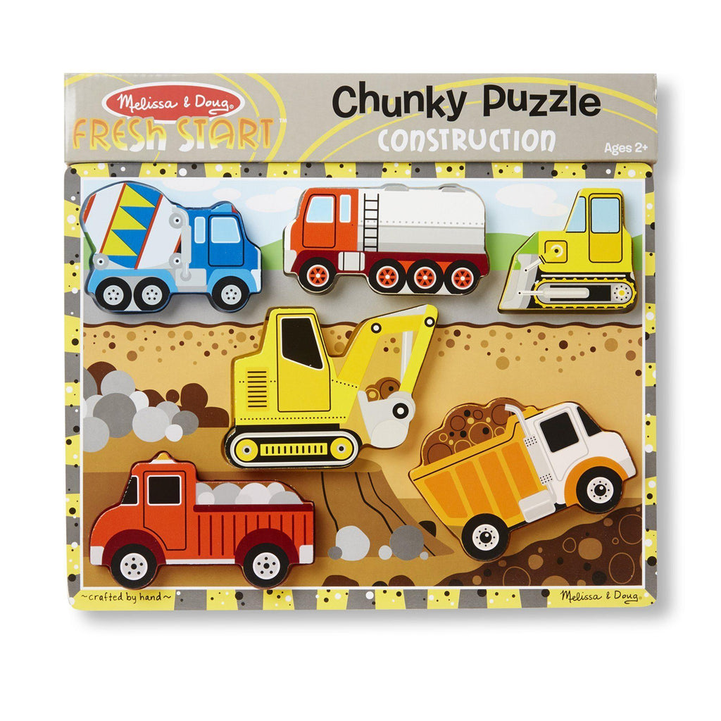 Melissa & Doug Construction Chunky Puzzle - 6 Pieces - TOYBOX Toy Shop