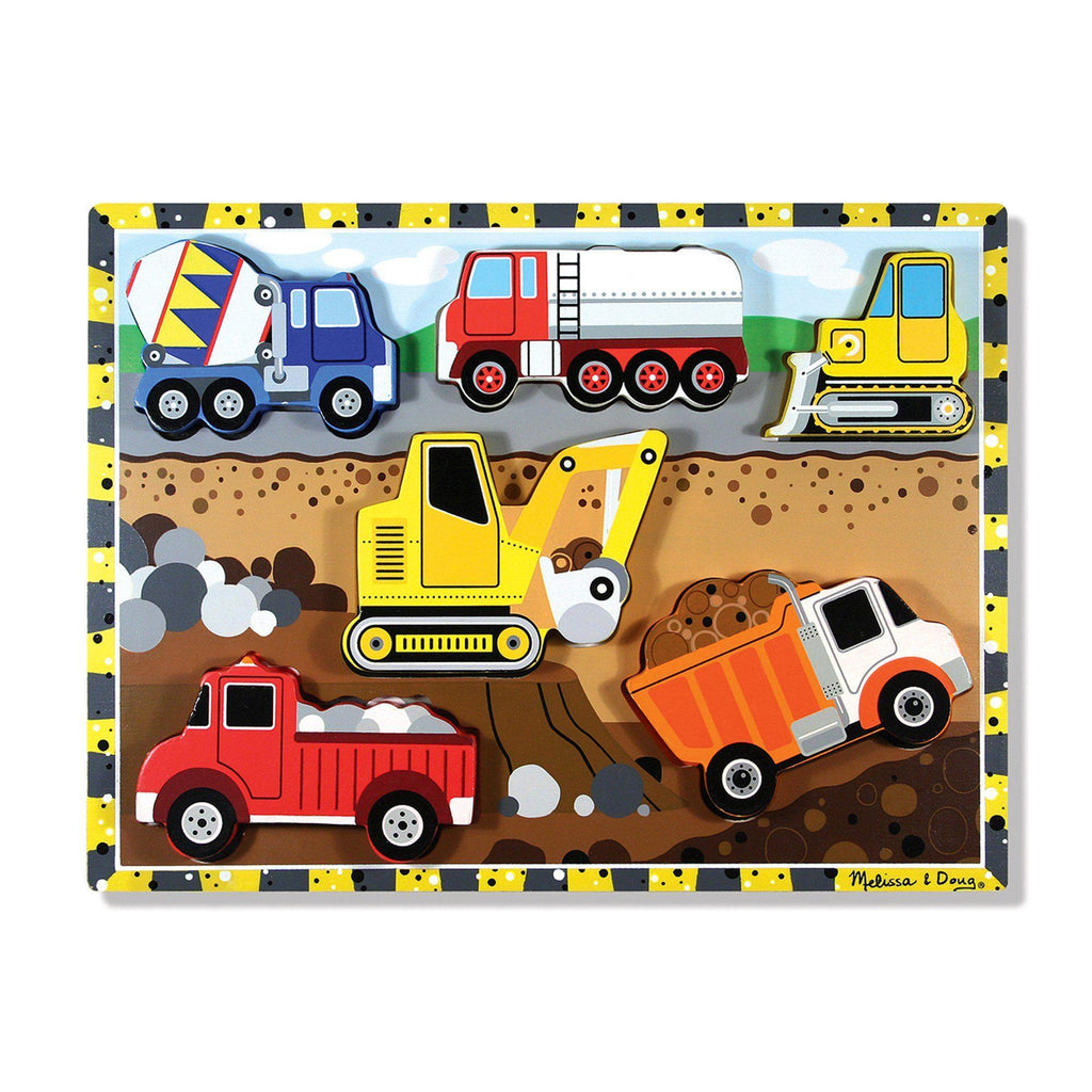 Melissa & Doug Construction Chunky Puzzle - 6 Pieces - TOYBOX Toy Shop