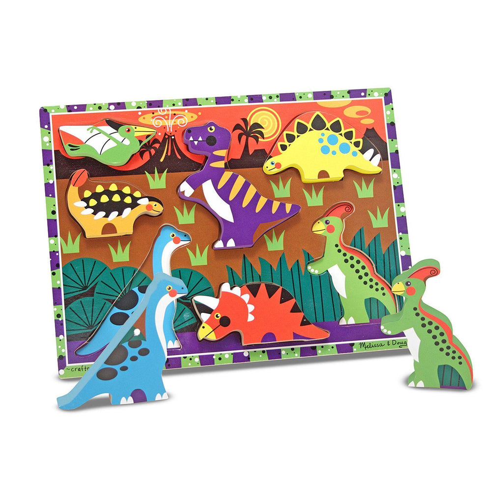 Melissa & Doug Dinosaurs Chunky Puzzle - 7 Pieces - TOYBOX Toy Shop