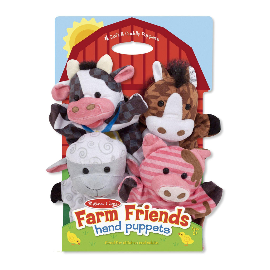 Melissa & Doug Farm Friends Hand Puppets (set of 4) - TOYBOX Toy Shop