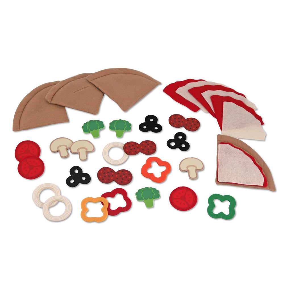 Melissa & Doug Felt Play Food - Pizza Set - TOYBOX Toy Shop