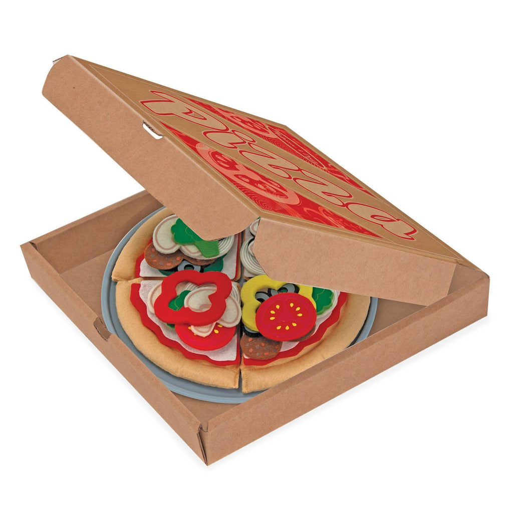 Melissa & Doug Felt Play Food - Pizza Set - TOYBOX Toy Shop