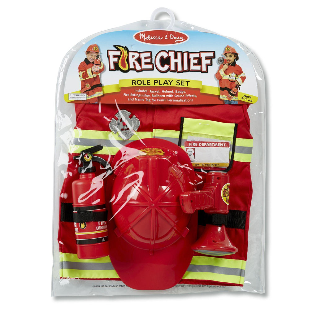 Melissa & Doug Fire Chief Costume - TOYBOX Toy Shop