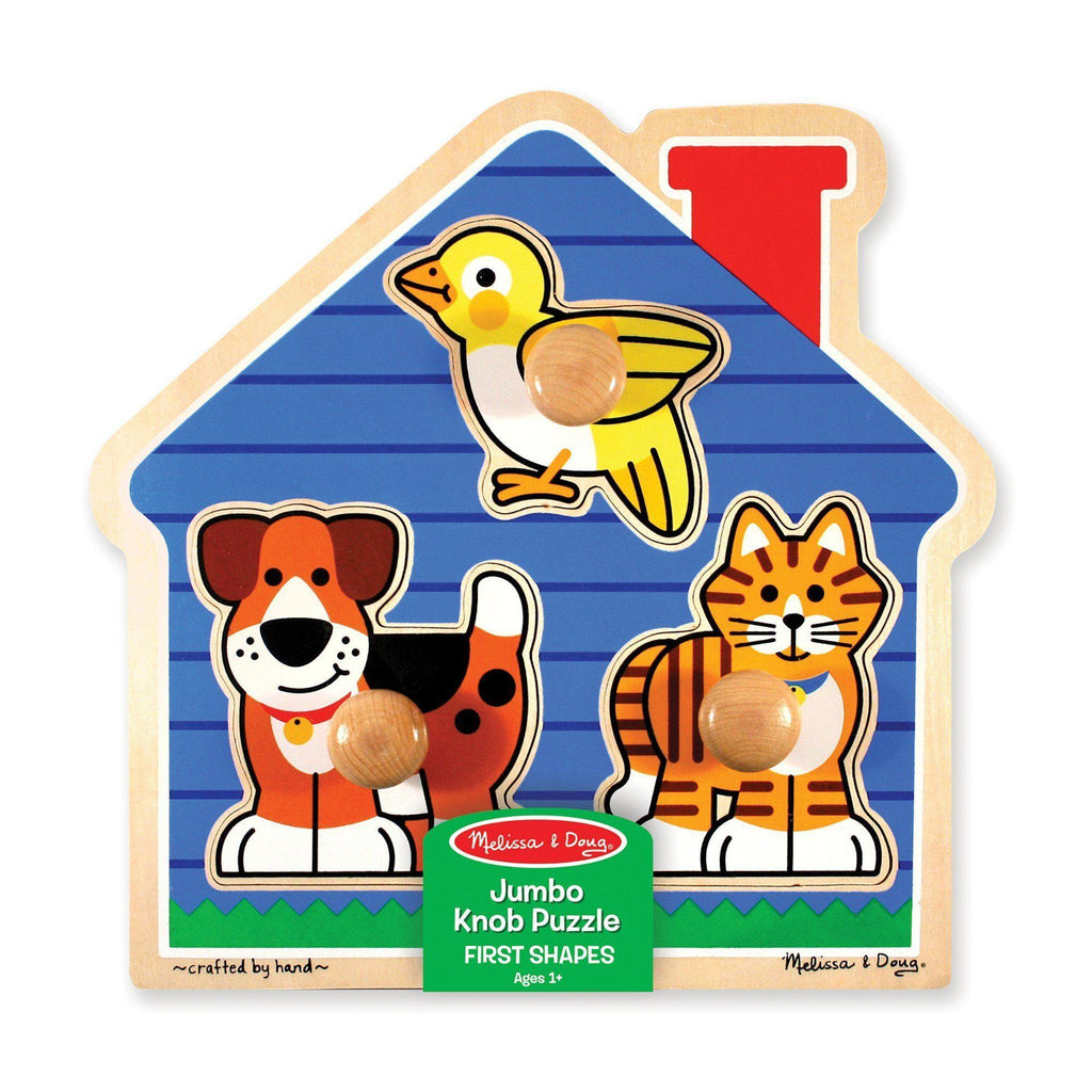 Melissa & Doug First Shapes Jumbo Knob Peg Puzzle - TOYBOX Toy Shop