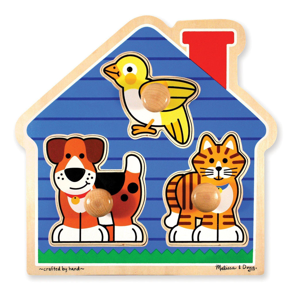 Melissa & Doug First Shapes Jumbo Knob Peg Puzzle - TOYBOX Toy Shop