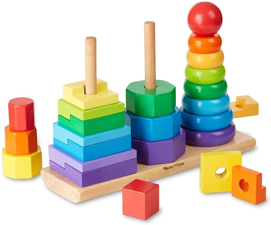 Melissa & Doug Geometric Stacker Toddler Toy - TOYBOX Toy Shop