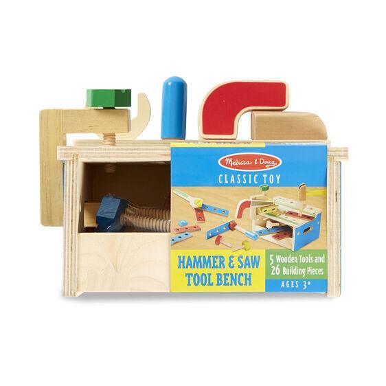 Melissa & Doug Hammer & Saw Tool Bench - TOYBOX Toy Shop
