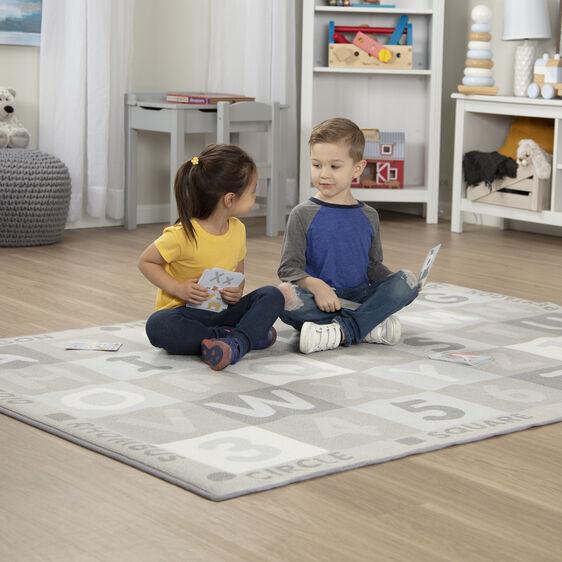 Melissa & Doug Jumbo ABC-123 Rug - Neutral - TOYBOX Toy Shop