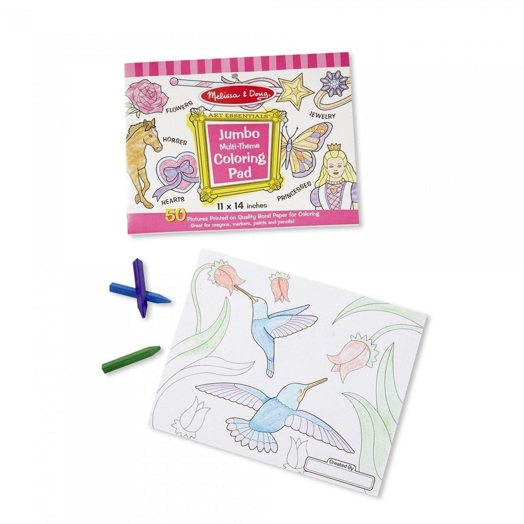 Melissa & Doug Jumbo Colouring Pad - Pink - TOYBOX Toy Shop