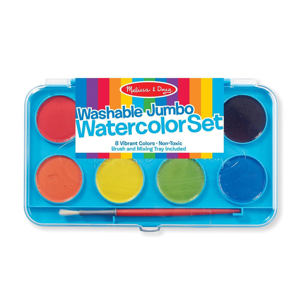 Melissa & Doug Jumbo Watercolor Paint Set (8 colors) - TOYBOX Toy Shop