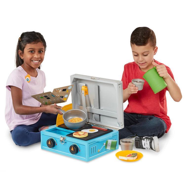 Melissa & Doug Let's Explore Wooden Camp Stove Play Set - TOYBOX Toy Shop