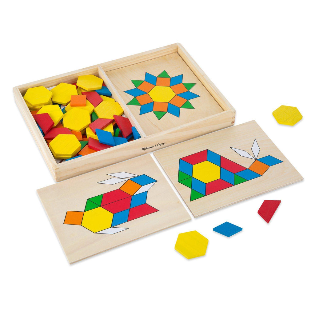 Melissa & Doug Pattern Blocks And Boards - TOYBOX Toy Shop