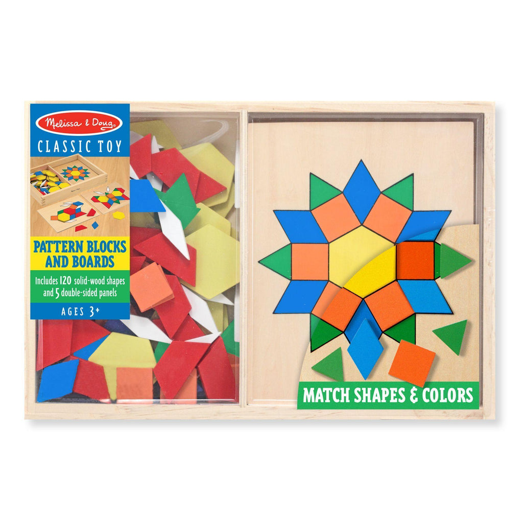 Melissa & Doug Pattern Blocks And Boards - TOYBOX Toy Shop