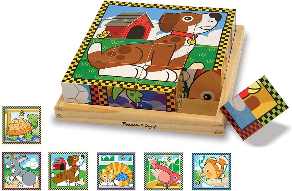 Melissa & Doug Pets Cube Puzzle - TOYBOX Toy Shop