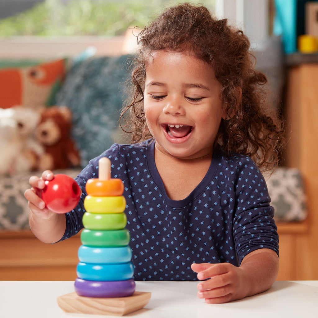 Melissa & Doug Rainbow Stacker Classic Toy - TOYBOX Toy Shop