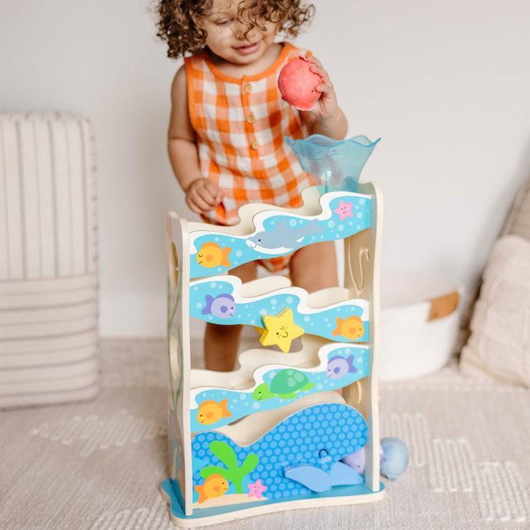 Melissa & Doug Rollables Wooden Ocean Slide - TOYBOX Toy Shop