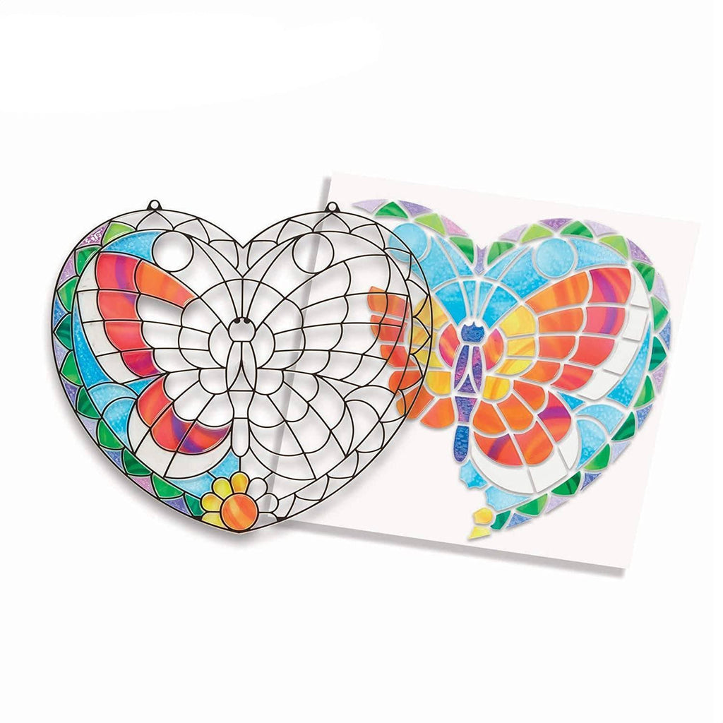 Melissa & Doug Stained Glass Butterfly Craft Sticker Kit - TOYBOX Toy Shop