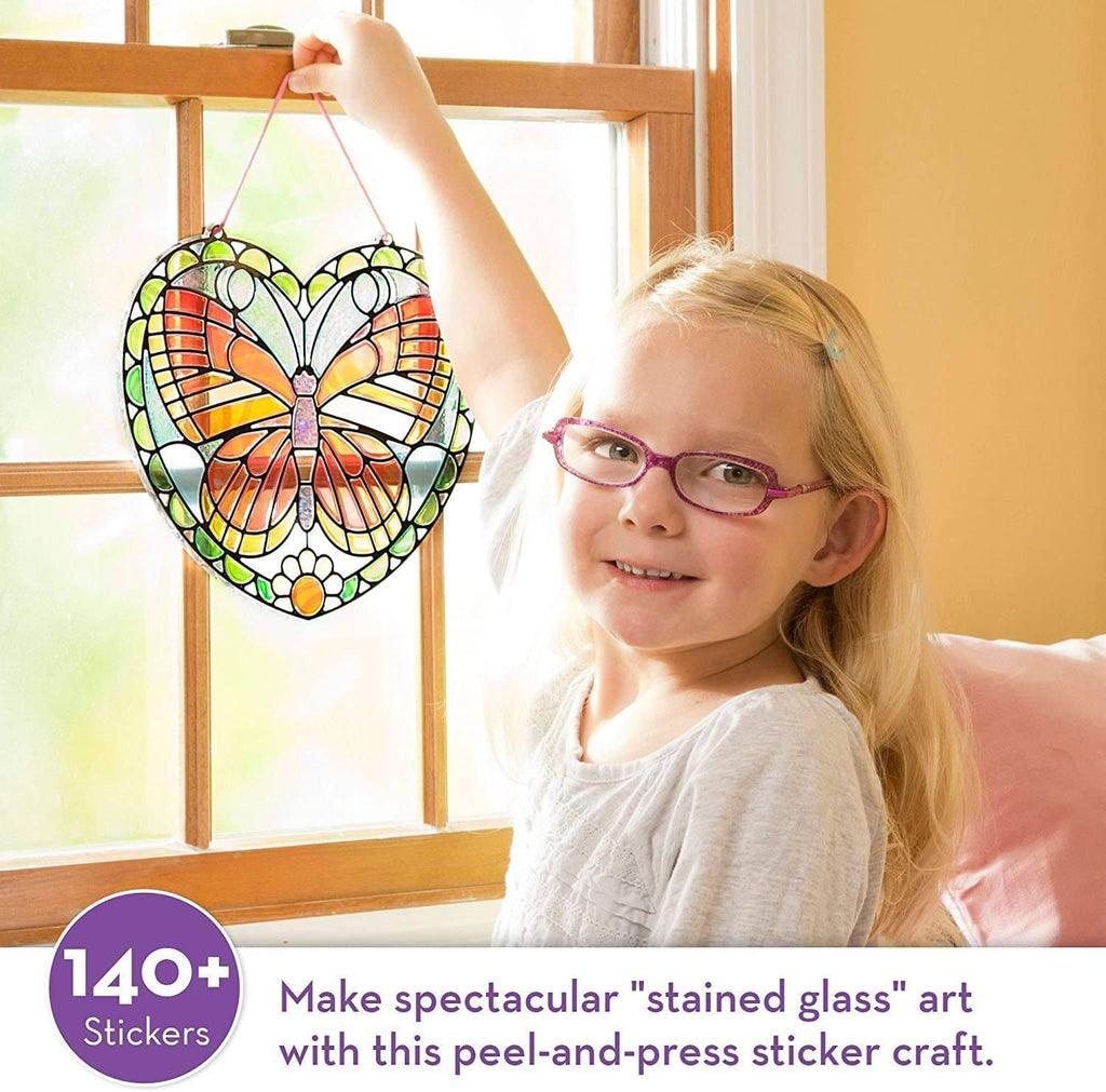 Melissa & Doug Stained Glass Butterfly Craft Sticker Kit - TOYBOX Toy Shop