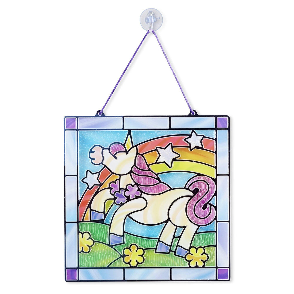 Melissa & Doug Stained Glass Unicorn Craft Sticker Kit - TOYBOX Toy Shop