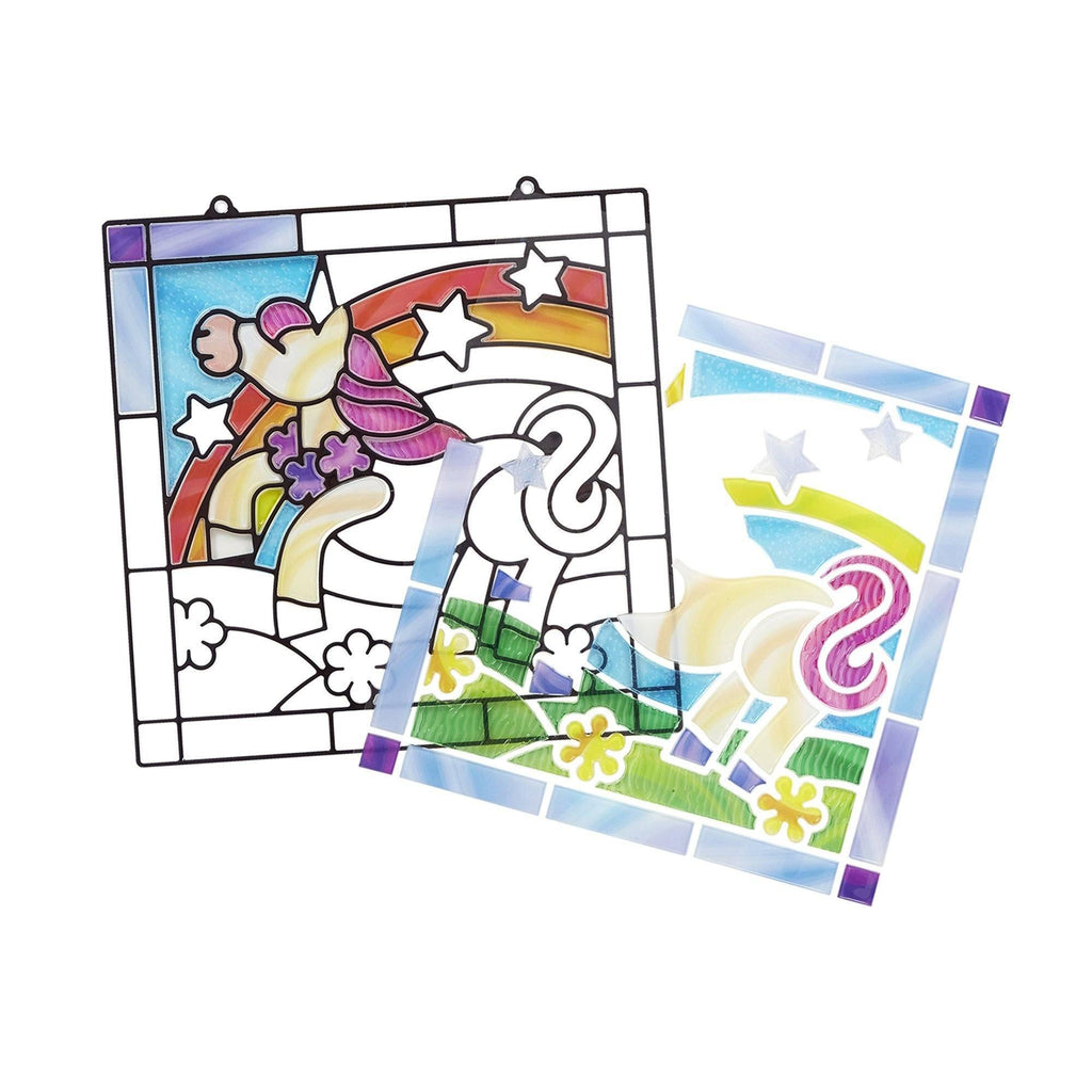 Melissa & Doug Stained Glass Unicorn Craft Sticker Kit - TOYBOX Toy Shop